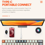 T-WOLF T30 Mekanisk Tastatur Kablet + Trådløst + Bluetooth-kompatibelt 3-Mode RGB Gaming Tastatur 63 Taster