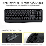 T-WOLF TF100 Wireless Gaming Keyboard Mouse Combo 104 Keys Quiet Keyboard for Computer, PC, Laptop