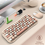 T-WOLF TF660 Bluetooth5.0 / 2.4G Trådløst Mus- og Tastatursæt med Dobbelttilstand og Runde Tastekapper