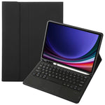 A710B-A For Samsung Galaxy Tab S9 X710 / X716B / S10 Lite / S10 FE / S9 FE PU Leather Cover with Touchpad Bluetooth-Compatible Keyboard