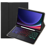 A710B-AS Til Samsung Galaxy Tab S10 Lite / S10 FE / S9 FE / S9 X710 / X716B / X718U Bluetooth-kompatibelt tastaturcover med baggrundsbelysning