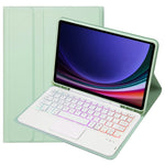 A710B-AS Til Samsung Galaxy Tab S10 Lite / S10 FE / S9 FE / S9 X710 / X716B / X718U Bluetooth-kompatibelt tastaturcover med baggrundsbelysning