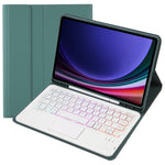 A710B-AS Til Samsung Galaxy Tab S10 Lite / S10 FE / S9 FE / S9 X710 / X716B / X718U Bluetooth-kompatibelt tastaturcover med baggrundsbelysning