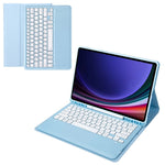 A810B Til Samsung Galaxy Tab S9+ X810 / X816 / X818 Aftageligt Bluetooth-kompatibelt Tastaturetui Stødsikkert Tablet Cover med Penneholder