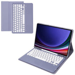 A810B Til Samsung Galaxy Tab S9+ X810 / X816 / X818 Aftageligt Bluetooth-kompatibelt Tastaturetui Stødsikkert Tablet Cover med Penneholder