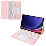 A810B-A For Samsung Galaxy Tab S9+ X810 / X816 / X818 Detachable Bluetooth-compatible Keyboard Case with Touchpad, Protective Tablet Case