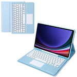 A810B-A For Samsung Galaxy Tab S9+ X810 / X816 / X818 Detachable Bluetooth-compatible Keyboard Case with Touchpad, Protective Tablet Case