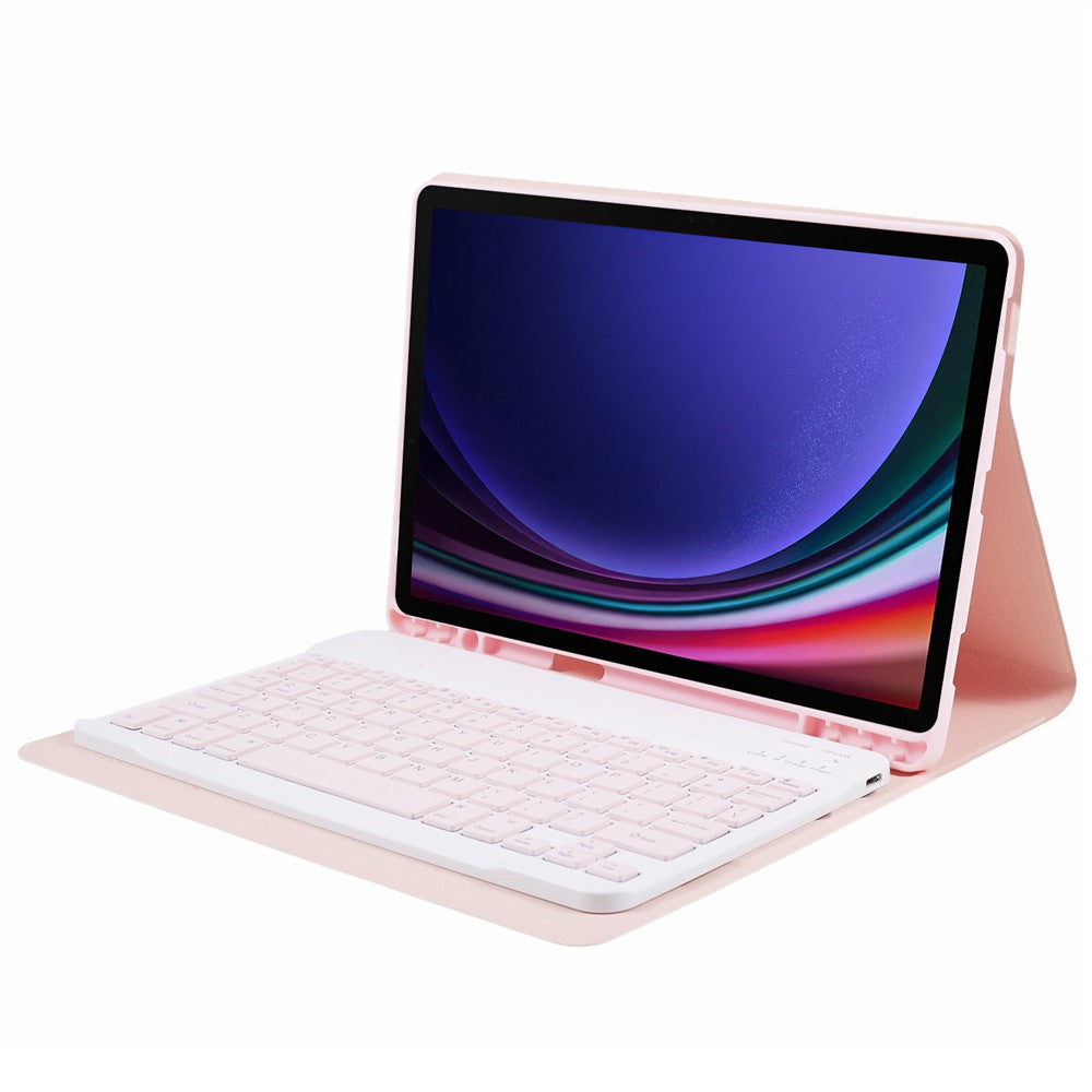 SK-X710 For Samsung Galaxy Tab S9 (X710 / 716B / 718U) Slim Bluetooth-compatible Keyboard Anti-Drop PU+PC Tablet Case