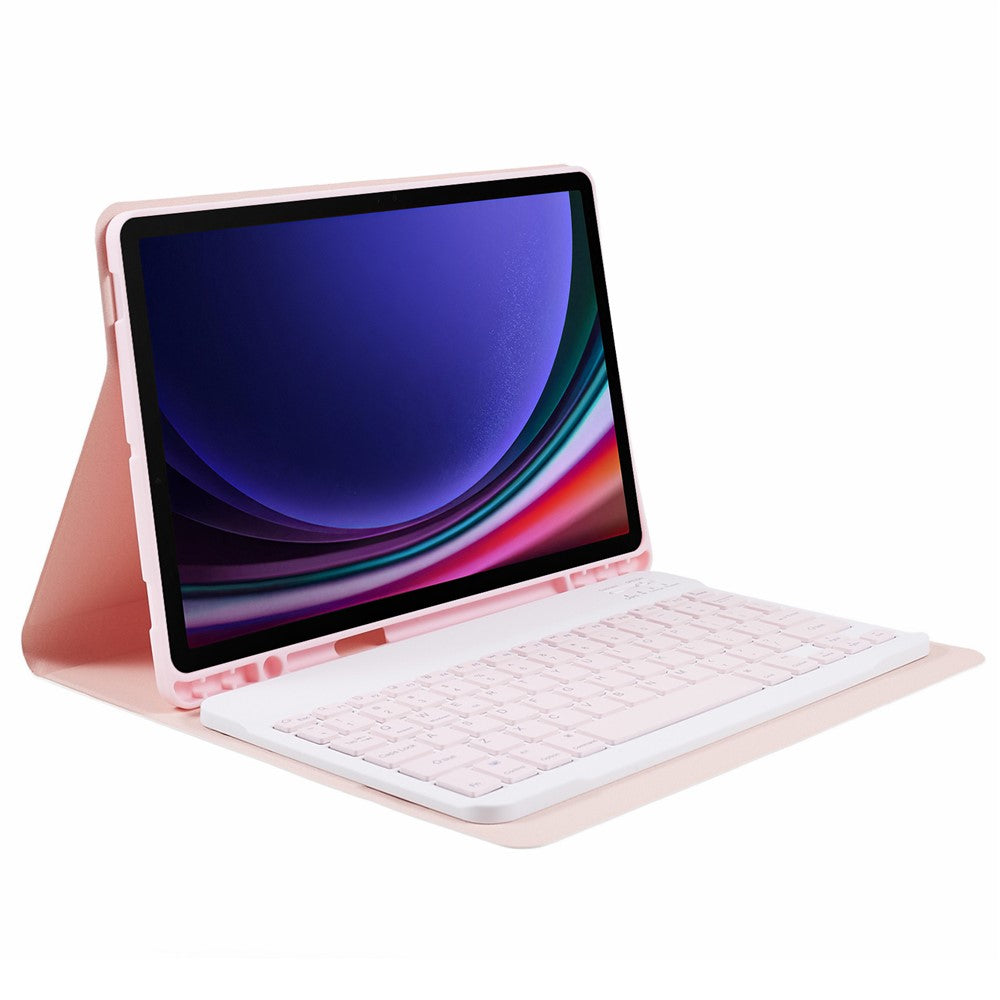 SK-X710 For Samsung Galaxy Tab S9 (X710 / 716B / 718U) Slim Bluetooth-compatible Keyboard Anti-Drop PU+PC Tablet Case