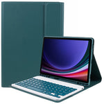 SK-X710 For Samsung Galaxy Tab S9 (X710 / 716B / 718U) Slim Bluetooth-compatible Keyboard Anti-Drop PU+PC Tablet Case