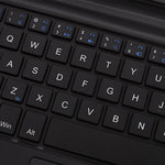 FT-1087A PU Leather Tablet Case for Microsoft Surface Go / Go 2 / Go 3 , Stand Cover with Bluetooth-compatible Wireless Touchpad Keyboard