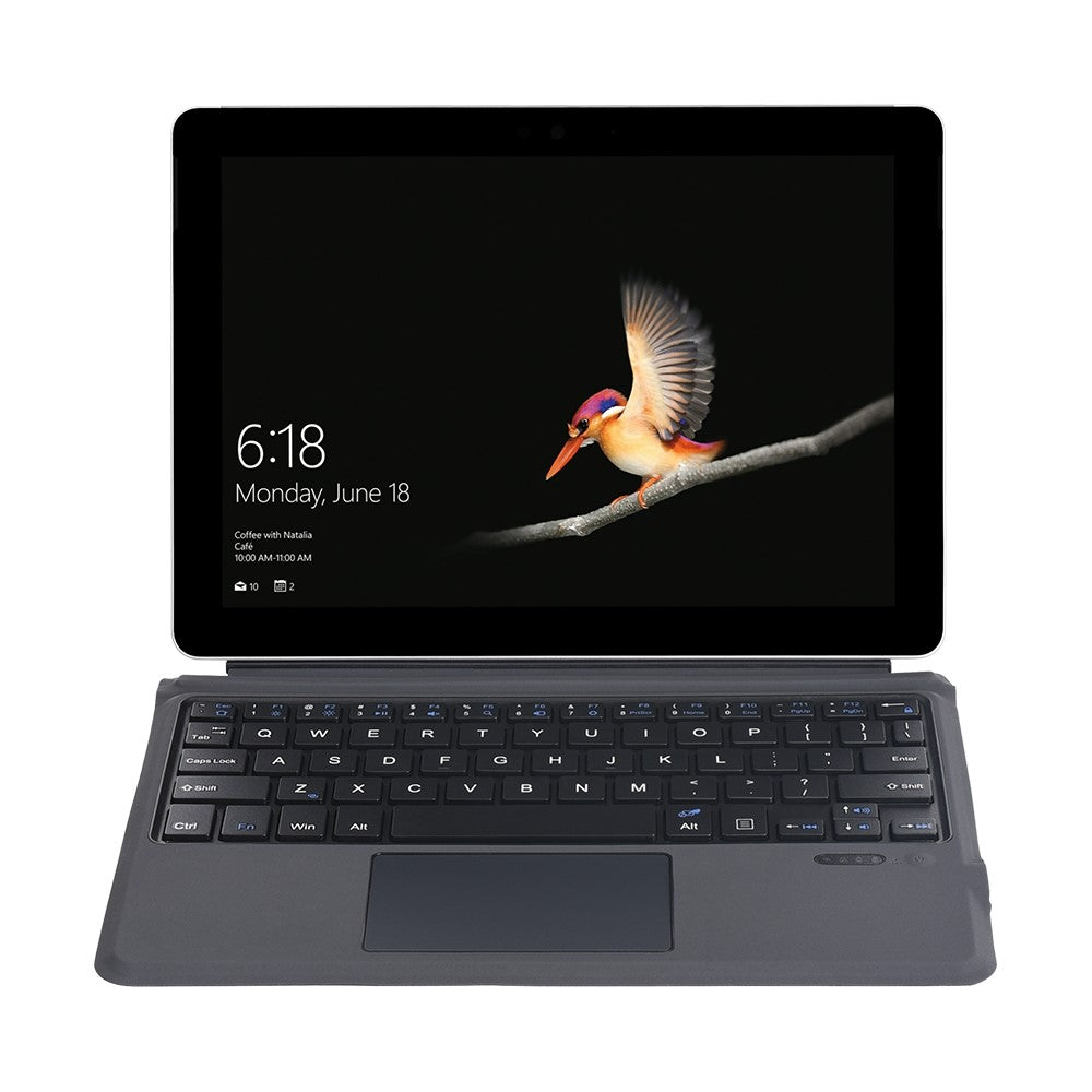 FT-1087A PU Leather Tablet Case for Microsoft Surface Go / Go 2 / Go 3 , Stand Cover with Bluetooth-compatible Wireless Touchpad Keyboard