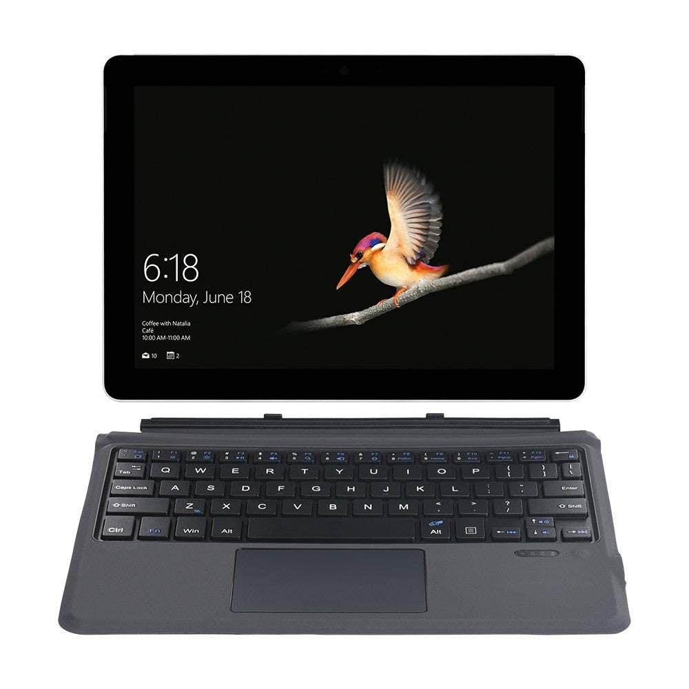 FT-1087A PU Leather Tablet Case for Microsoft Surface Go / Go 2 / Go 3 , Stand Cover with Bluetooth-compatible Wireless Touchpad Keyboard