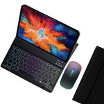 For Lenovo Tab P11 Plus TB-J616F / TB-J607L Bluetooth-compatible Keyboard Backlight Leather Tablet Case with Wireless Mouse