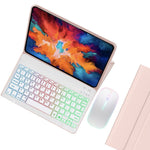 For Lenovo Tab P11 TB-J606F / L Backlight 2 in 1 Bluetooth-compatible Keyboard Tablet Case Stand with Mouse