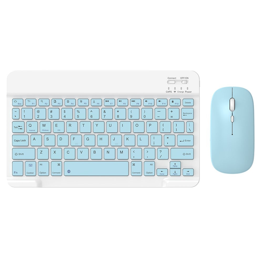 030 Wireless Keyboard and Mouse Combo 10-inch Rechargeable Mouse Keyboard Set for Mac / iOS / Windows / Android