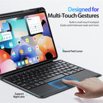 DUX DUCIS For Xiaomi Pad 5 / Pad 5 Pro 3 in 1 Magnetic Detachable Bluetooth-compatible Keyboard PU Leather Tablet Case