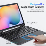DUX DUCIS For Samsung Galaxy Tab S6 Lite (2020) / S6 Lite (2022) / (2024) Magnetic Bluetooth-compatible Keyboard PU Leather Tablet Case