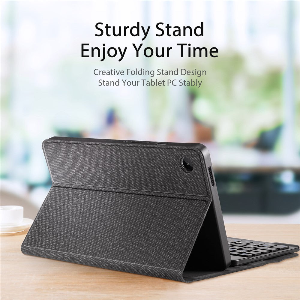DUX DUCIS Til Samsung Galaxy Tab A9 Bluetooth-kompatibelt tastatur med PU-læder tablet-etui