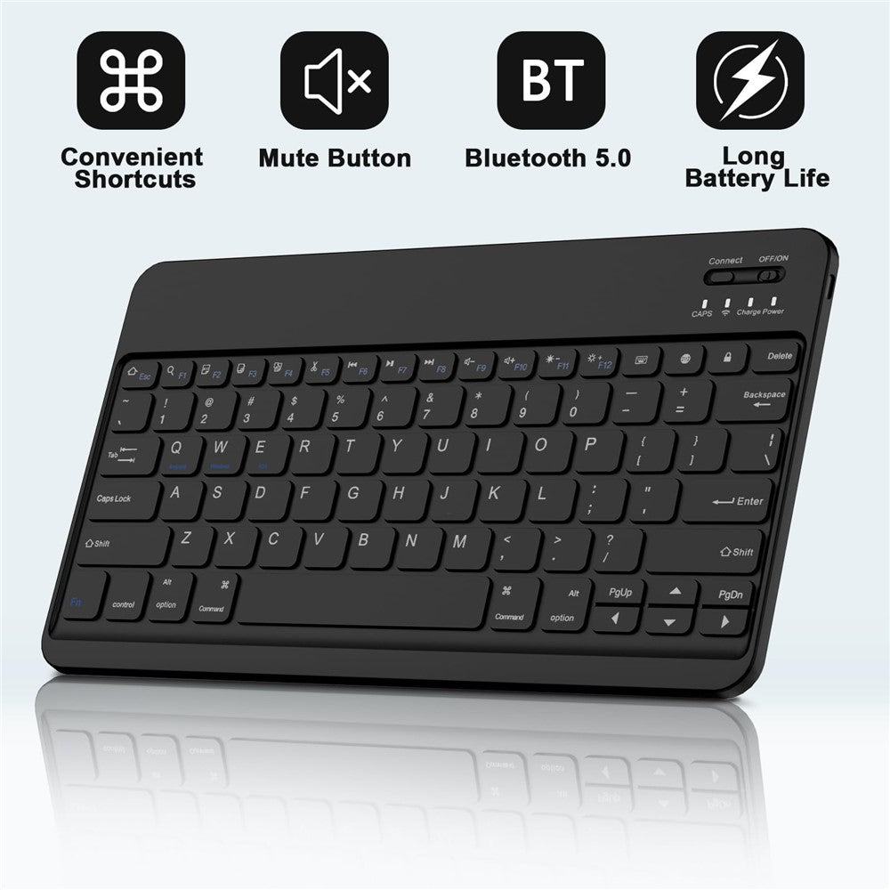 SK-X810 For Samsung Galaxy Tab S9+ SM-X810 / X816B / X818U Leather Case with Detachable Wireless Bluetooth-compatible Keyboard