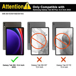 SK-X810 For Samsung Galaxy Tab S9+ SM-X810 / X816B / X818U Leather Case with Detachable Wireless Bluetooth-compatible Keyboard