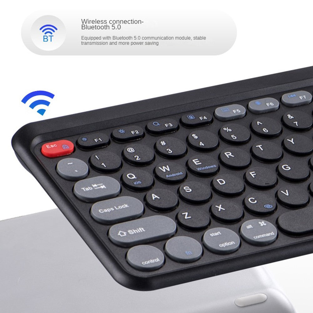 A201 Laptop Keyboard Bluetooth-compatible + Wireless 2.4G Computer Keyboard for Windows / 8-Pin / Android