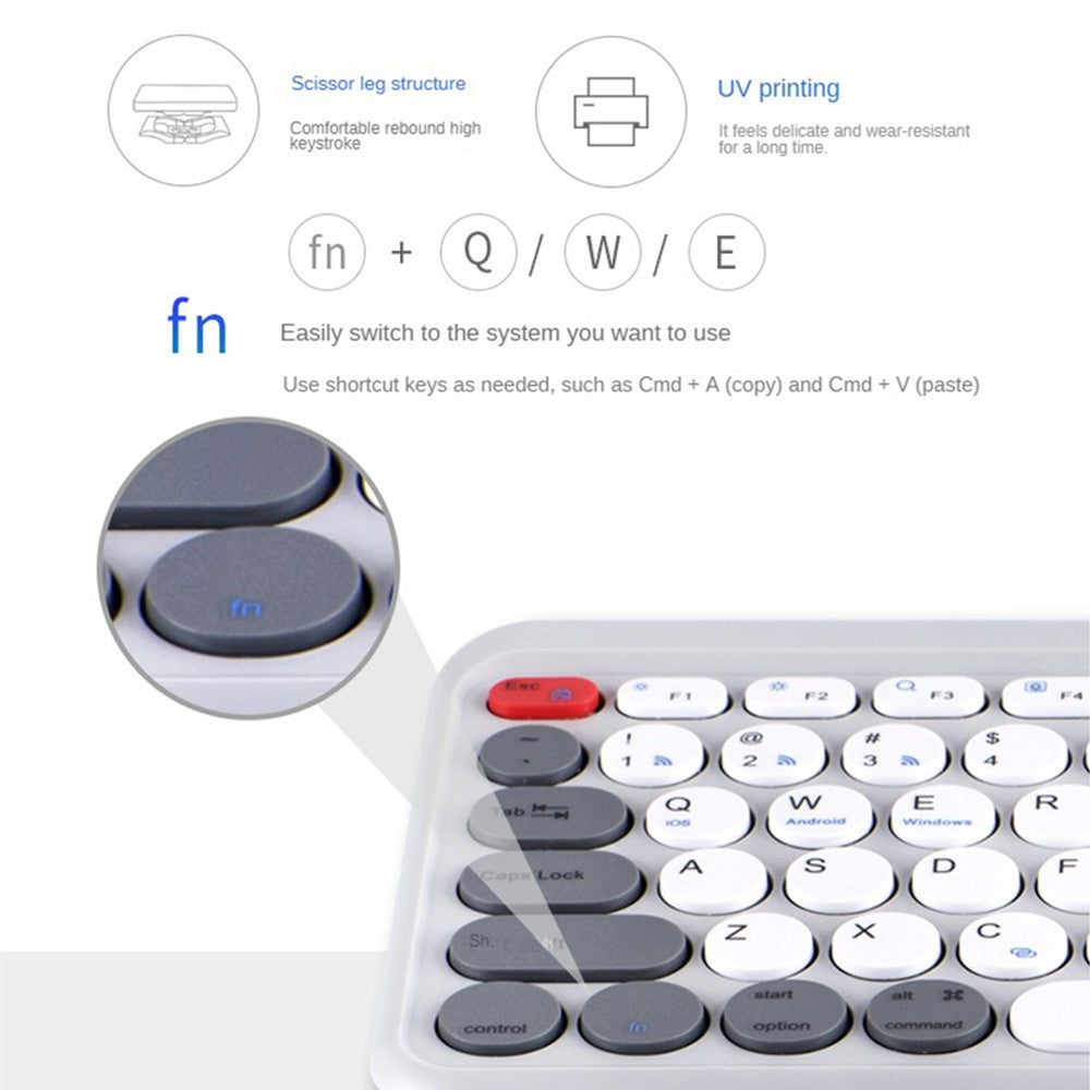 A202 Bluetooth-compatible Laptop Keyboard Portable Wireless 2.4G Keyboard Number Keypad for Windows / 8-Pin / Android