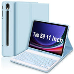 SK-X510 til Samsung Galaxy Tab S10 FE / S9 FE SM-X510 / X516 / X518 Bluetooth-kompatibelt tastaturtabletcover PU Flip Cover
