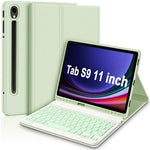 SK-X510 til Samsung Galaxy Tab S10 FE / S9 FE SM-X510 / X516 / X518 Bluetooth-kompatibelt tastaturtabletcover PU Flip Cover