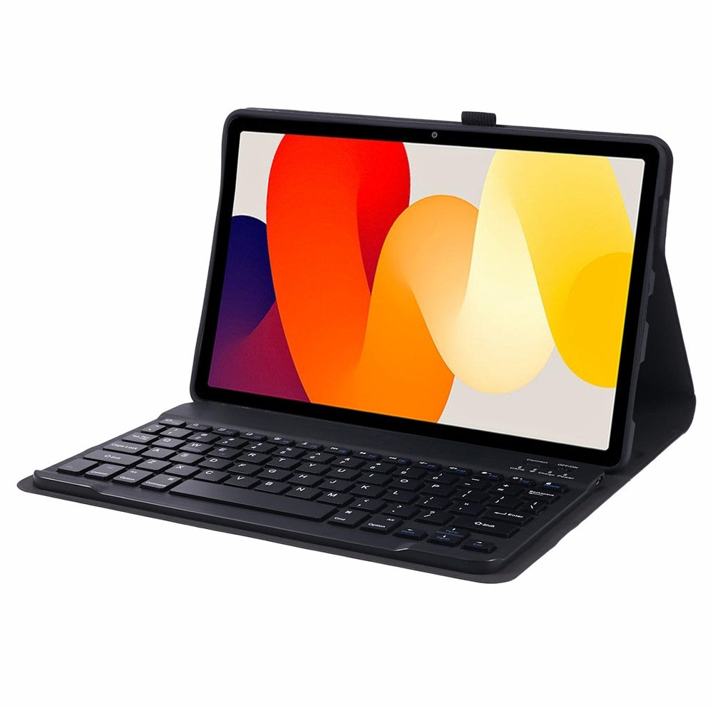SK-SE11 For Xiaomi Redmi Pad SE PU Leather Flip Tablet Case Cover with Detachable Bluetooth-compatible Keyboard