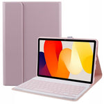 SK-SE11 For Xiaomi Redmi Pad SE PU Leather Flip Tablet Case Cover with Detachable Bluetooth-compatible Keyboard