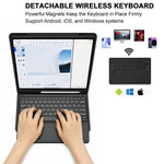SK-1296 For iPad Pro 12.9-inch (2018) / (2020) / (2021) / (2022) Touchpad Bluetooth-compatible Keyboard with Protective Tablet Case