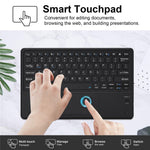 SK-1296 For iPad Pro 12.9-inch (2018) / (2020) / (2021) / (2022) Touchpad Bluetooth-compatible Keyboard with Protective Tablet Case