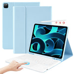 SK-1296 For iPad Pro 12.9-inch (2018) / (2020) / (2021) / (2022) Touchpad Bluetooth-compatible Keyboard with Protective Tablet Case