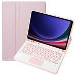 A710B-A For Samsung Galaxy Tab S10 Lite / S10 FE / S9 FE X510 X516 / S9 X710 TPU Case with Touchpad Bluetooth-Compatible Keyboard