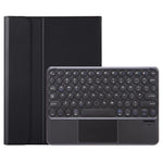 YA710B-A For Samsung Galaxy Tab S10 Lite / S10 FE / S9 FE X510 X516 / S9 X710 Round Key Cap Touchpad Bluetooth-Compatible Keyboard Case