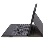 YA710B-A For Samsung Galaxy Tab S10 Lite / S10 FE / S9 FE X510 X516 / S9 X710 Round Key Cap Touchpad Bluetooth-Compatible Keyboard Case