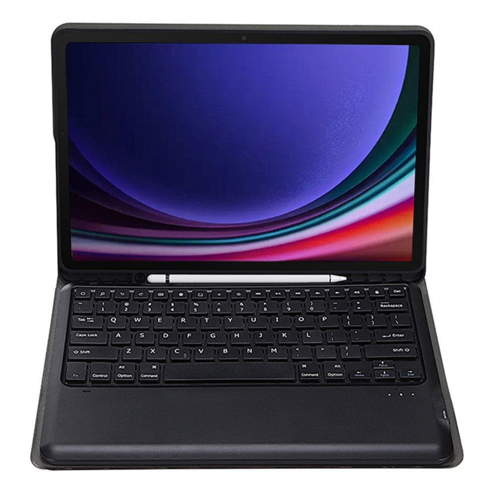 A810B For Samsung Galaxy Tab S10+ / S9 FE+ / S9+ 12.4" X610 / X616 Detachable Bluetooth-compatible Keyboard Case Pencil Slot Tablet Case