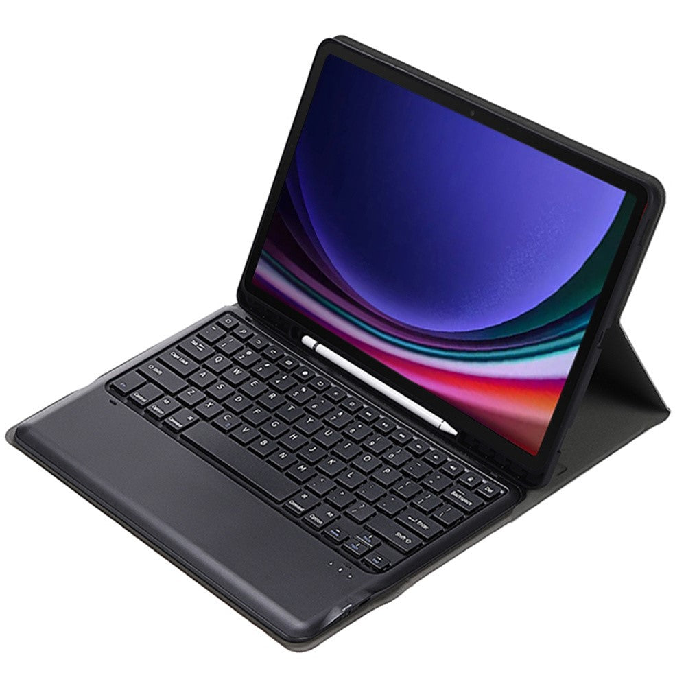 A810B For Samsung Galaxy Tab S10+ / S9 FE+ / S9+ 12.4" X610 / X616 Detachable Bluetooth-compatible Keyboard Case Pencil Slot Tablet Case