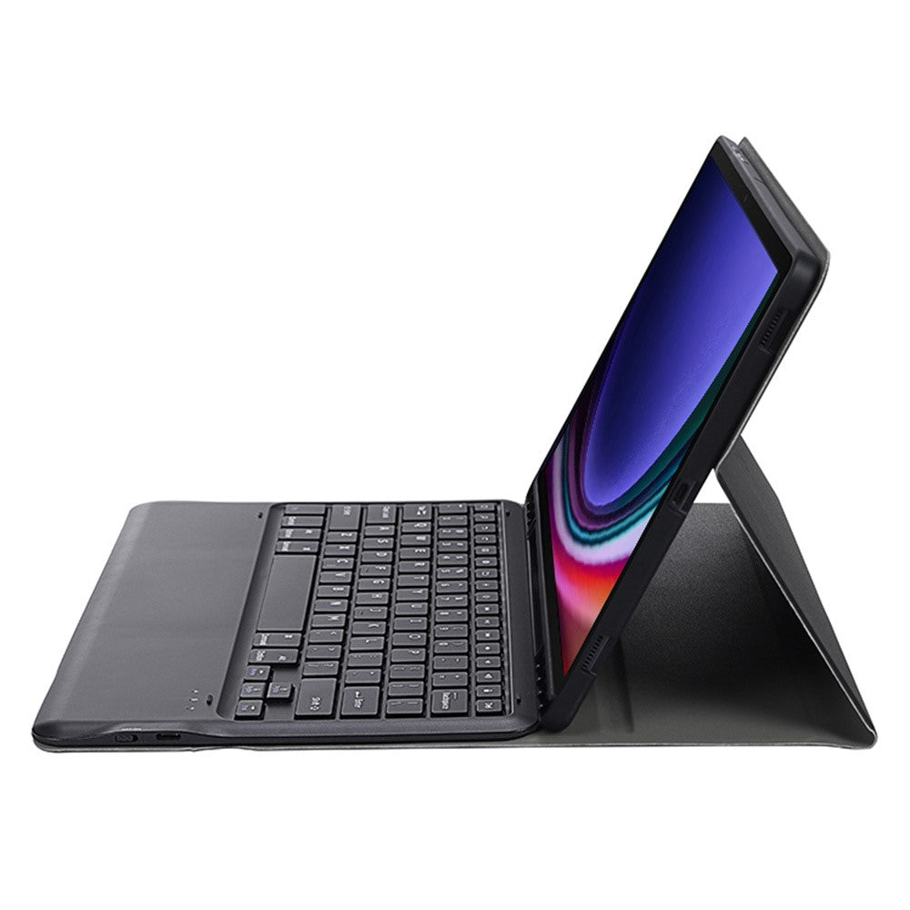 A810B For Samsung Galaxy Tab S10+ / S9 FE+ / S9+ 12.4" X610 / X616 Detachable Bluetooth-compatible Keyboard Case Pencil Slot Tablet Case