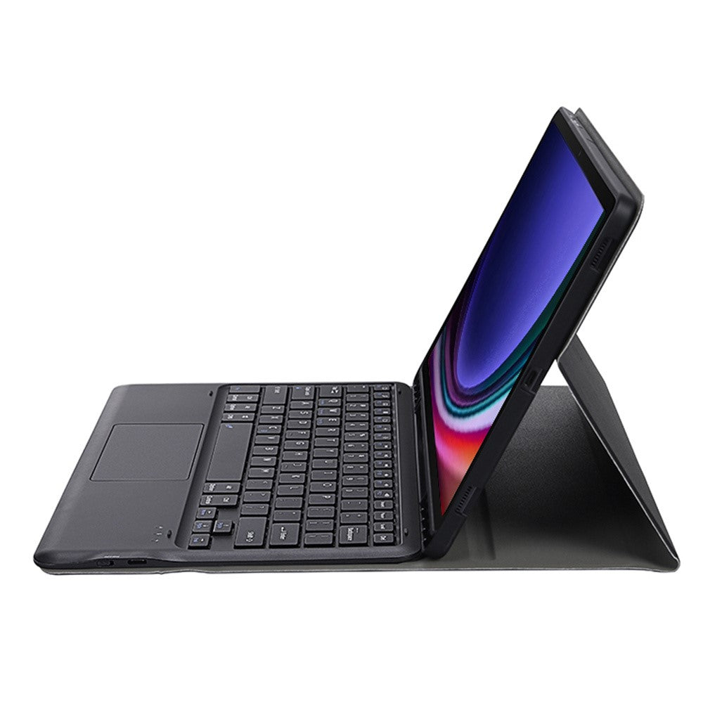 A810B-A For Samsung Galaxy Tab S10+ / S9 FE+ / S9+ 12.4" X610 / X616 Bluetooth-compatible Keyboard with Touchpad Pencil Slot Tablet Case