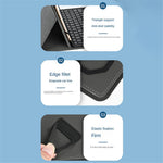 TY3316 Universal 9-11 inch Tablet Protective Cover Touchpad Bluetooth-compatible Keyboard Leather Stand Case