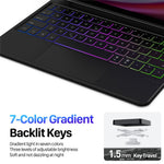 DUX DUCIS For Samsung Galaxy Tab S10 Lite / S10 FE / S9 FE / S9 / S8 / S7 Floating Magnetic Keyboard Leather Tablet Case