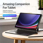 DUX DUCIS For Samsung Galaxy Tab S10 Lite / S10 FE / S9 FE / S9 / S8 / S7 Floating Magnetic Keyboard Leather Tablet Case