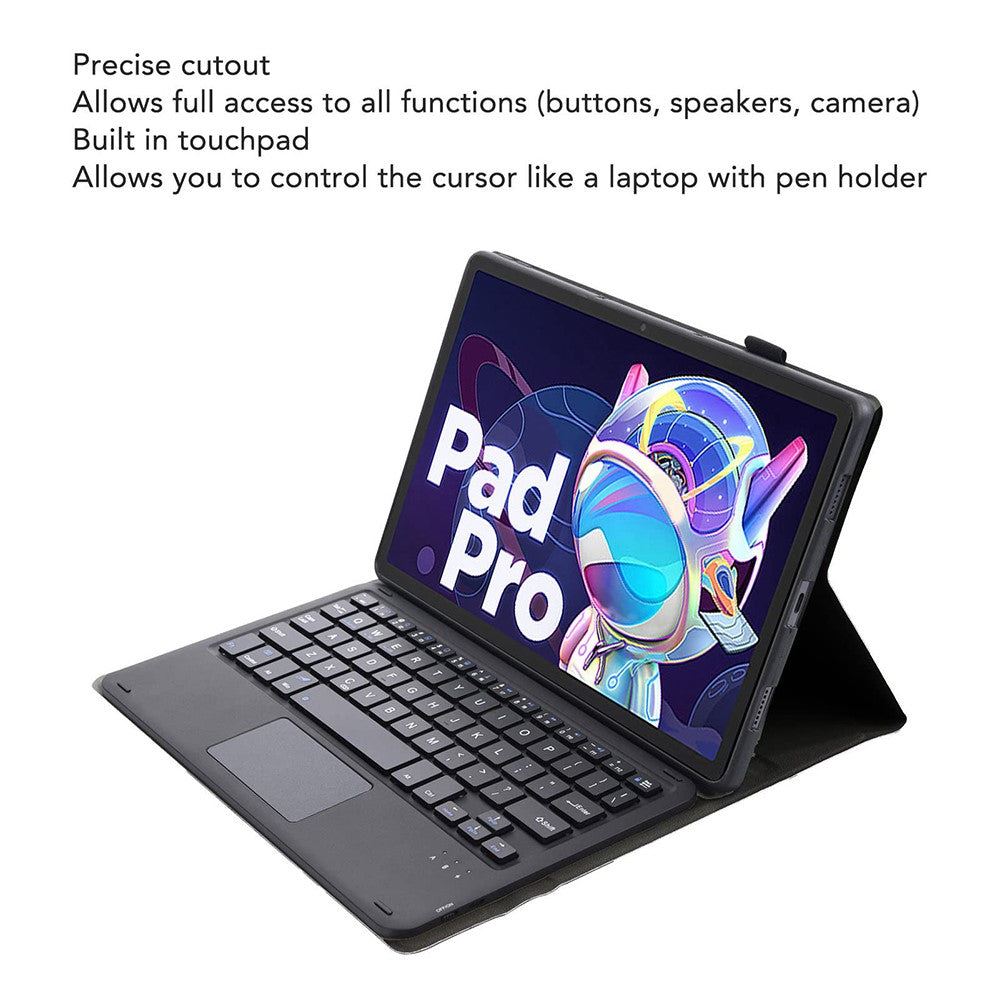 LX-P11 For Lenovo Tab P11 Pro Gen 2 11.2" (2022) Tablet Cover Touchpad Bluetooth-compatible Keyboard Leather Case