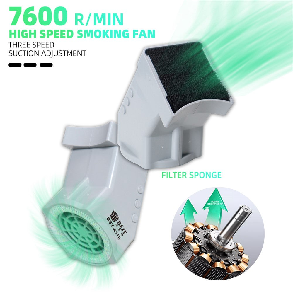 BEST BST-X110 Microscope LED Lighting Smoker Repair Work Exhaust Fan