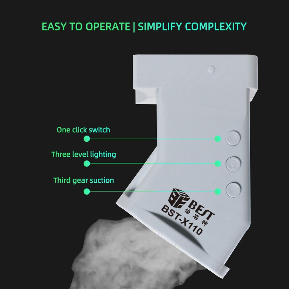 BEST BST-X110 Microscope LED Lighting Smoker Repair Work Exhaust Fan