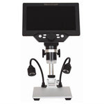 G1200D 7 inch LCD Display Digital Microscope Electronic 12MP Amplification Magnifier, Battery Version