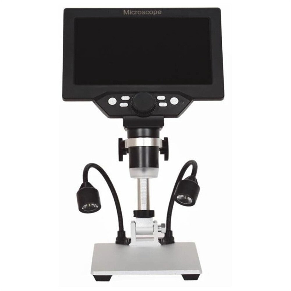 G1200D 7 inch LCD Display Digital Microscope Electronic 12MP Amplification Magnifier, Battery Version