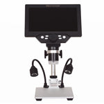 G1200D 7 inch Digital Microscope Electronic 12MP LCD Display Amplification Magnifier Tools, Plug-In Version